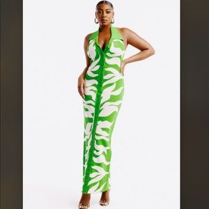 NWT Hanifa Soraya II Maxi Dress - Knit Green - Size M